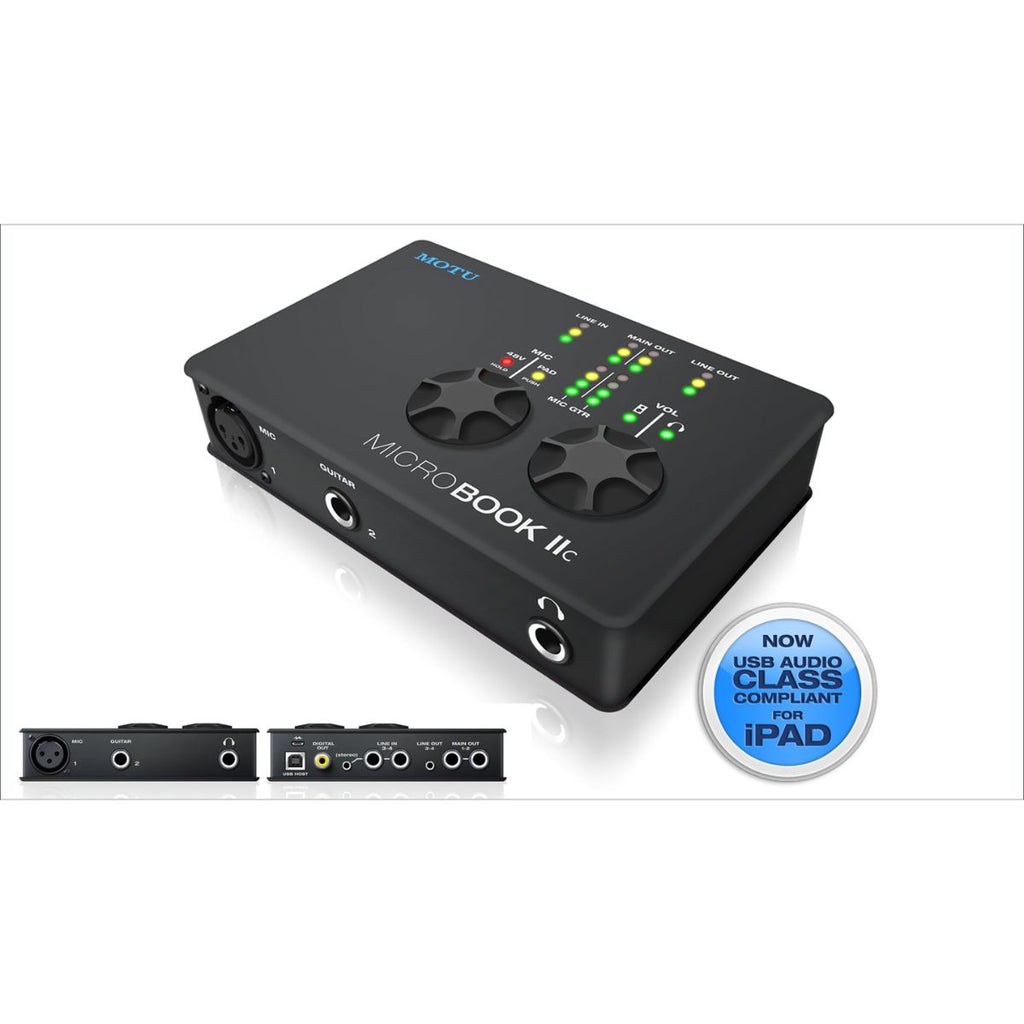 scheda audio usb motu microbook iic varie visuali