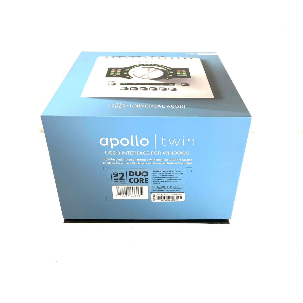 scheda audio usb per windows universal audio aollo twin usb duo core usata vista della scatola