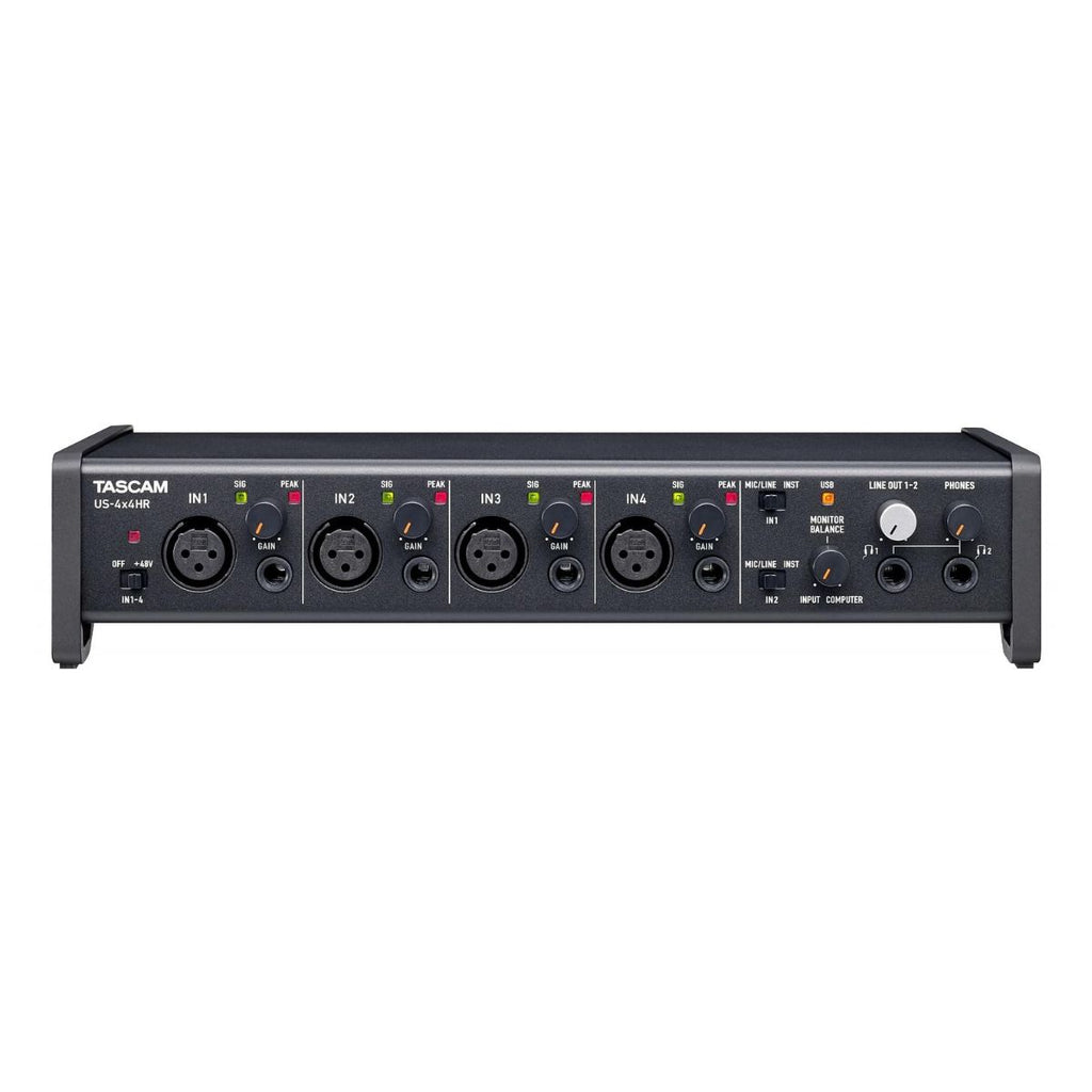 scheda audio usb tascam us-4x4hr vista frontale