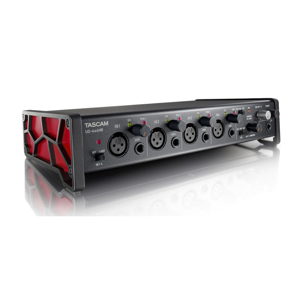 scheda audio usb tascam us-4x4hr vista laterale sx