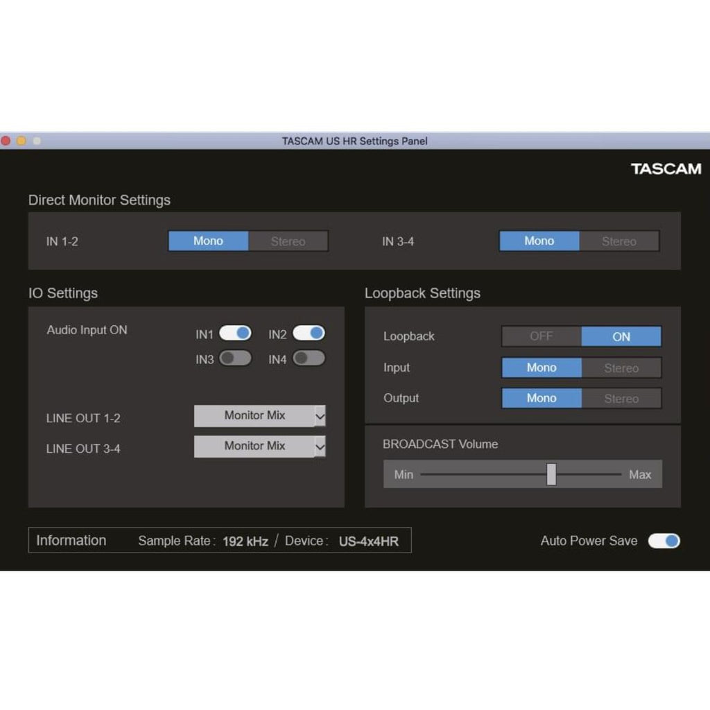 scheda audio usb tascam us-4x4hr software seconda pagina