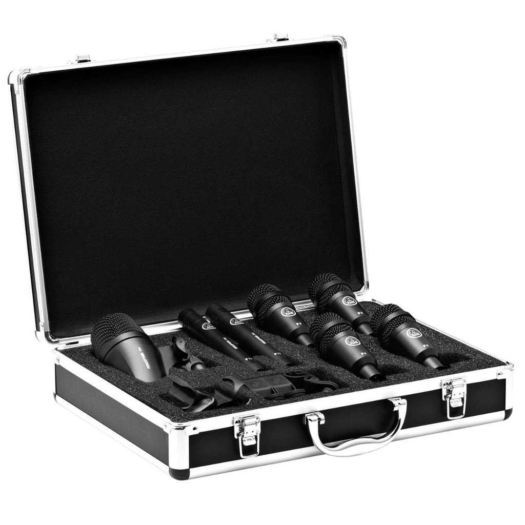 set di microfoni per batteria drumset session I vista completa con custodia