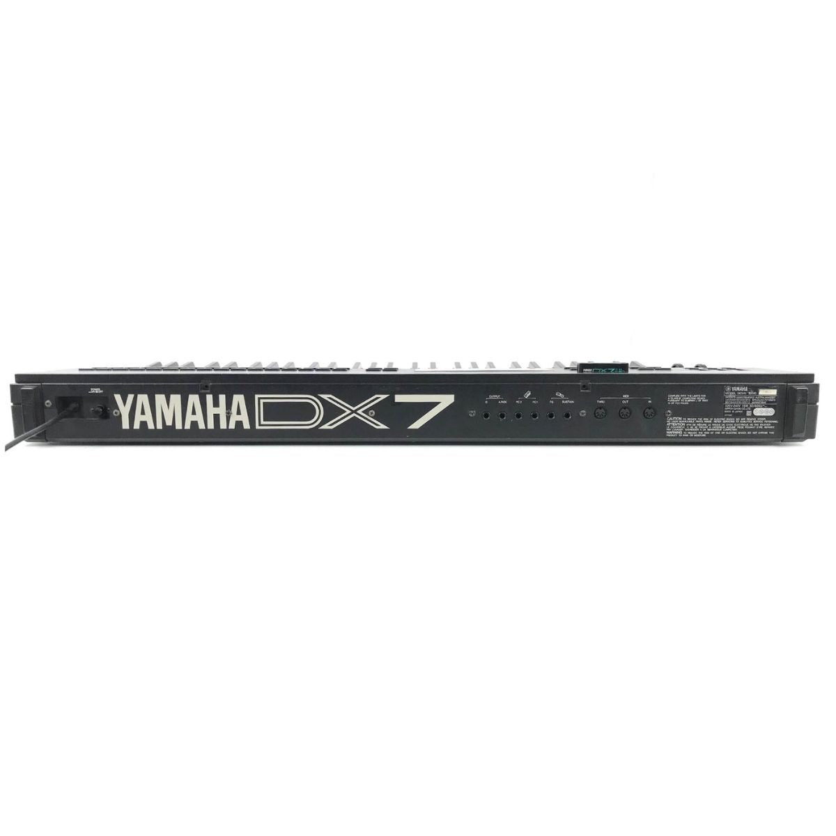 sintetizzatore a tastiera leggendario yamaha dx7 II FD usato vista del retro