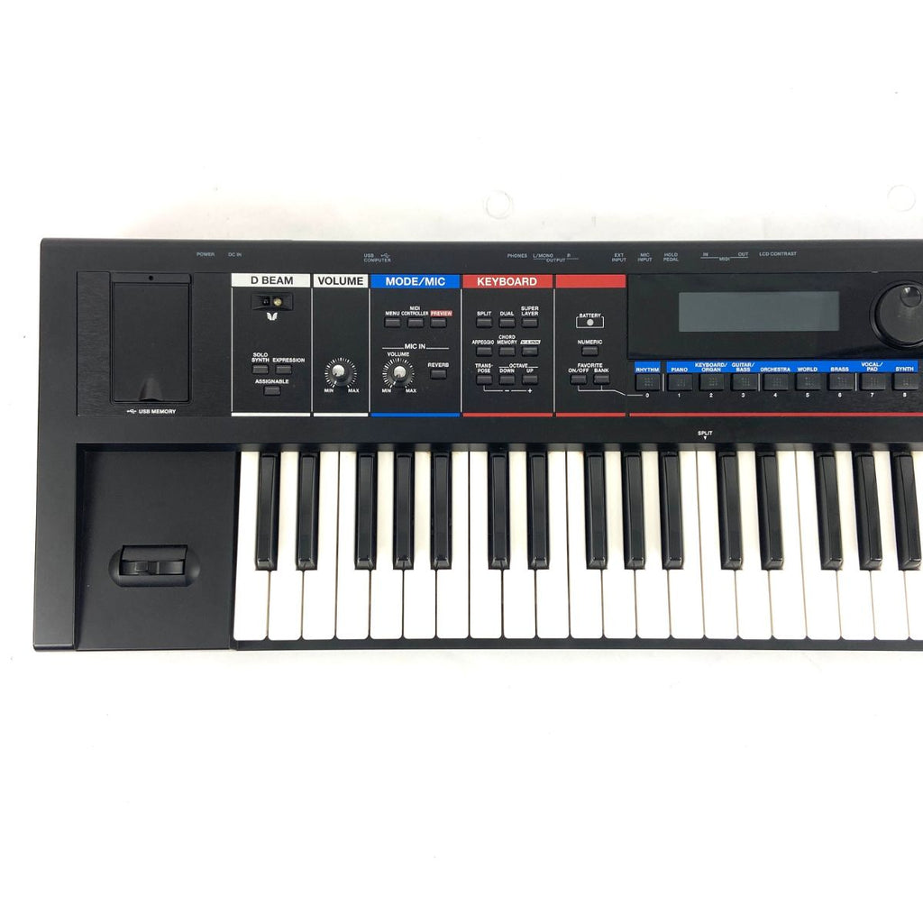 sintetizzatore a tastiera roland juno di usato vista frontale sx
