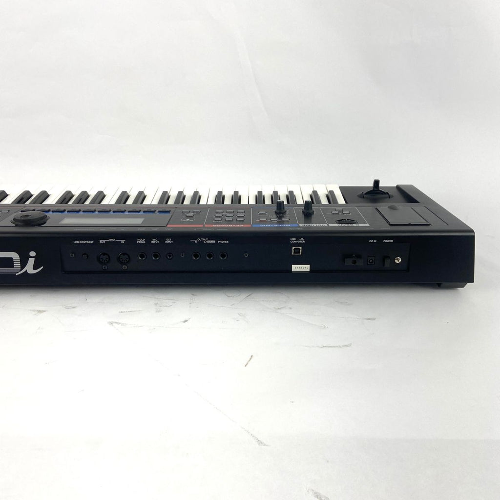 sintetizzatore a tastiera roland juno di usato vista del retro dx