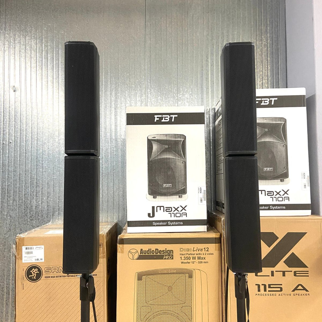 sistema audio completo a colonna db technologies es802 coppia usati vista delle teste frontali