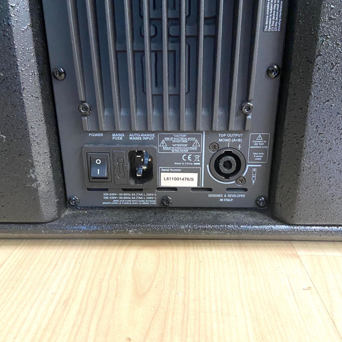 sistema audio a colonna completo db technologies es802 coppia usati con custodie vista seriale 2