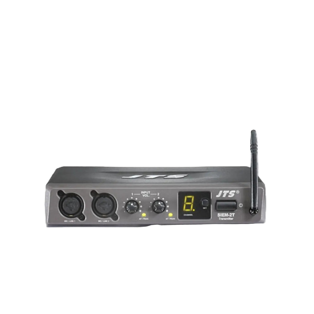 sistema in ear wireless con auricolari jts siem 2r-2t e IE1 vista della centralina ricevente