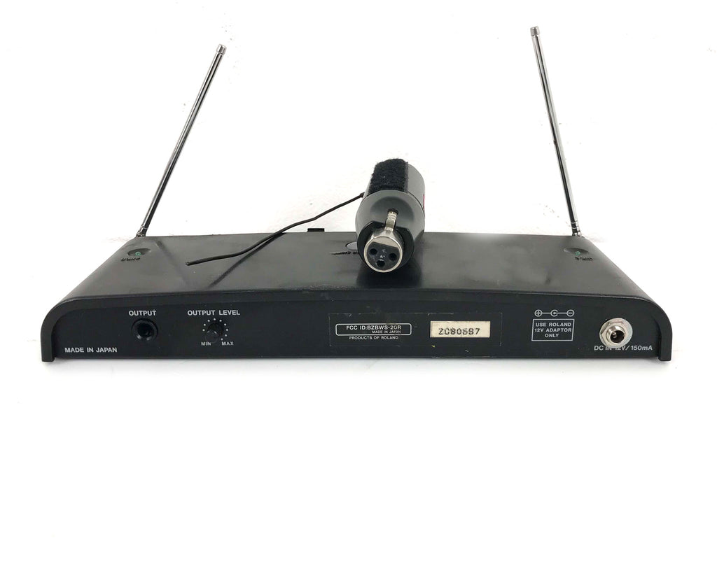 boss ws-20m sistema wireless per microfoni vista retro secondo sistema