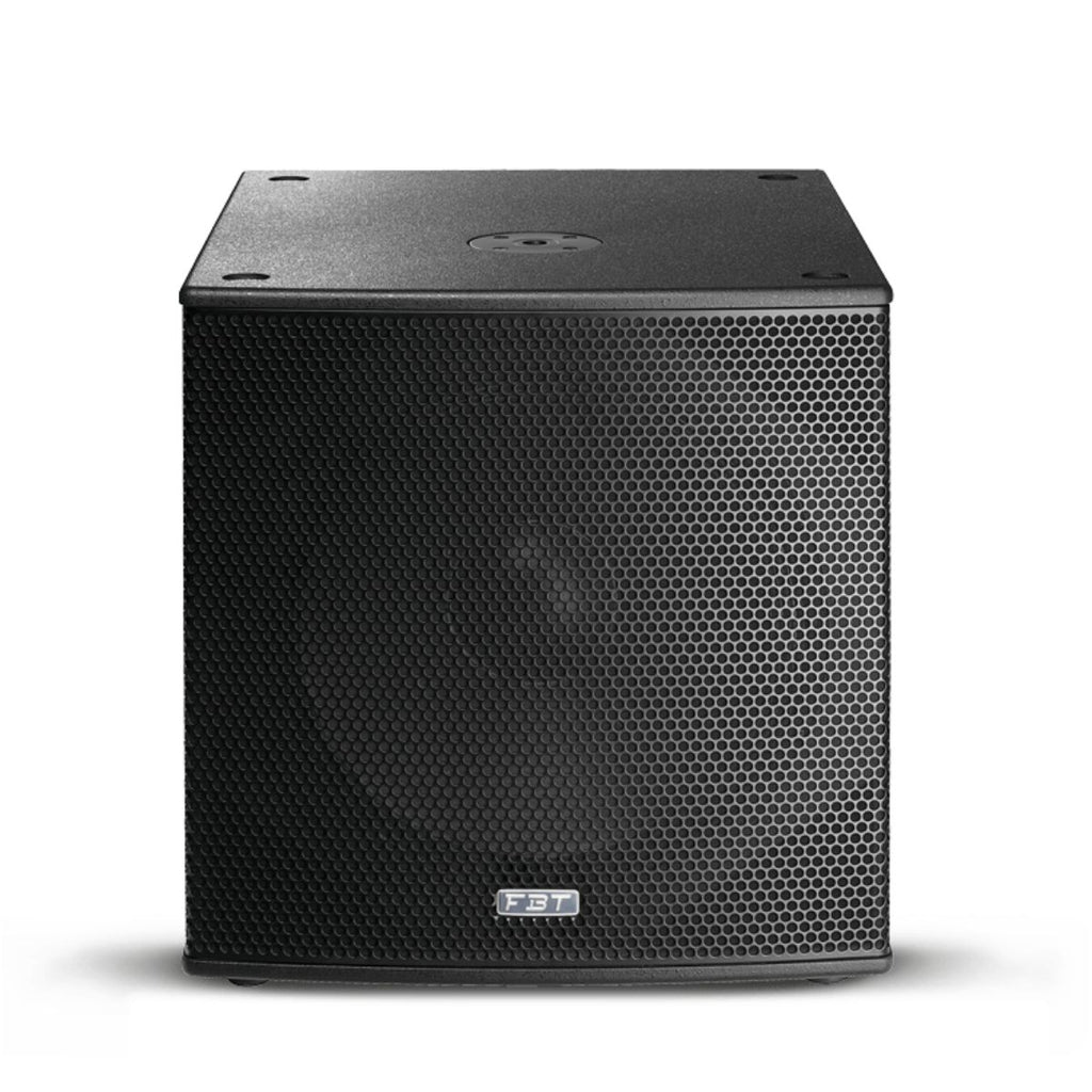 subwoofer amplificato professionale da 2400W e 18" FBT Subline 118SA vista frontale