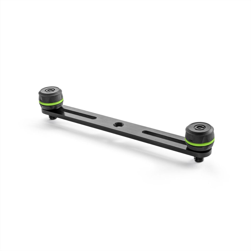 supporto per 2 microfoni su asta gravity gm st 01 vista inclinata