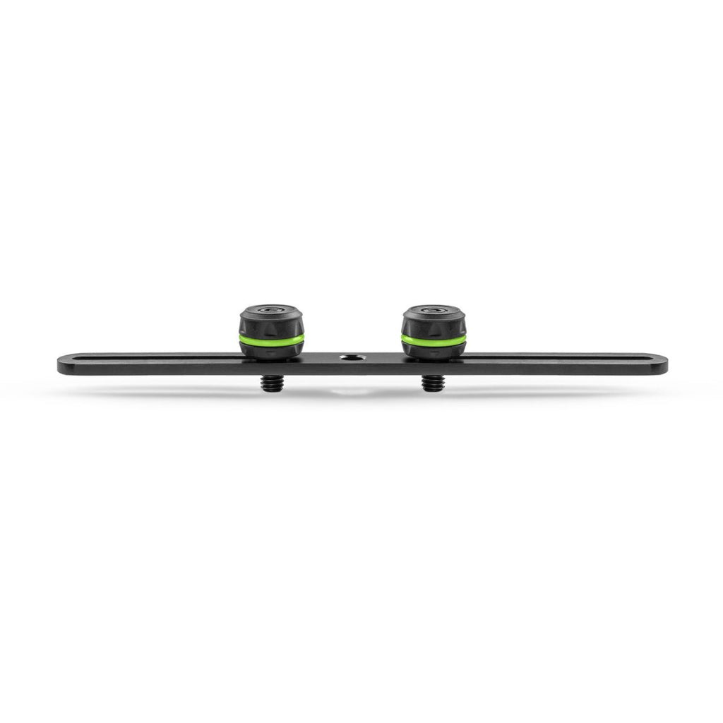 supporto per 2 microfoni su asta lungo gravity ms stb 02 vista frontale stretto