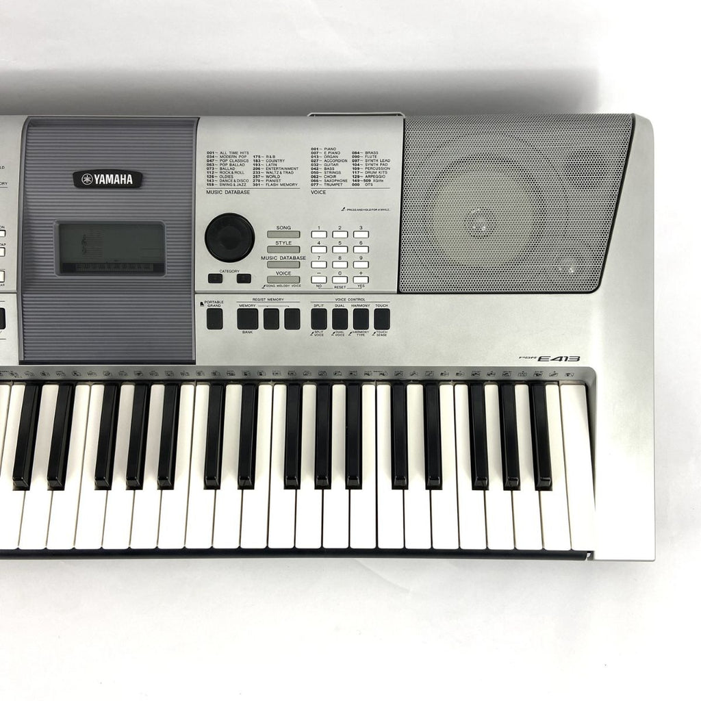 tastiera 61 tasti con dinamica yamaha psr-e413 usata vista frontale dx
