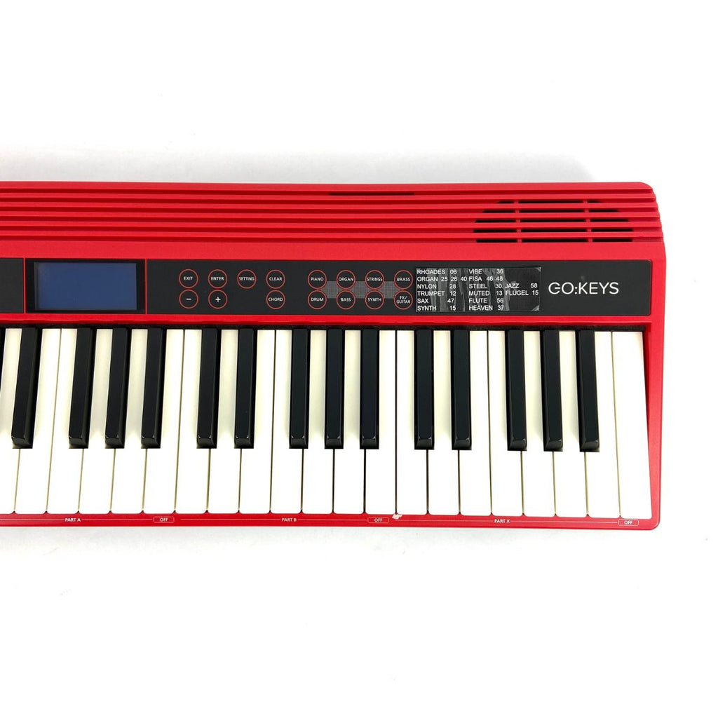 tastiera a 61 tasti dinamica Roland Go:Keys 61 vista frontale dx