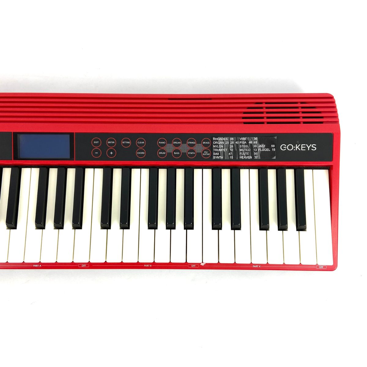 tastiera a 61 tasti dinamica Roland Go:Keys 61 vista frontale dx