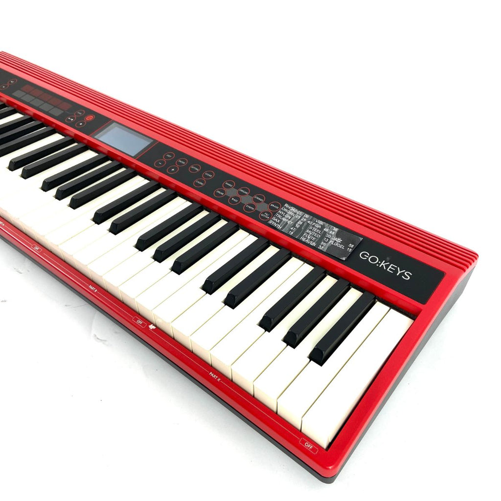 tastiera a 61 tasti dinamica Roland Go:Keys 61 vista laterale