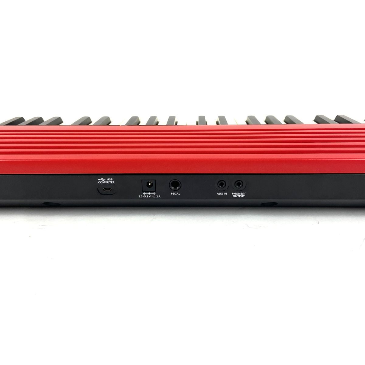 tastiera a 61 tasti dinamica Roland Go:Keys 61 vista delle connessioni