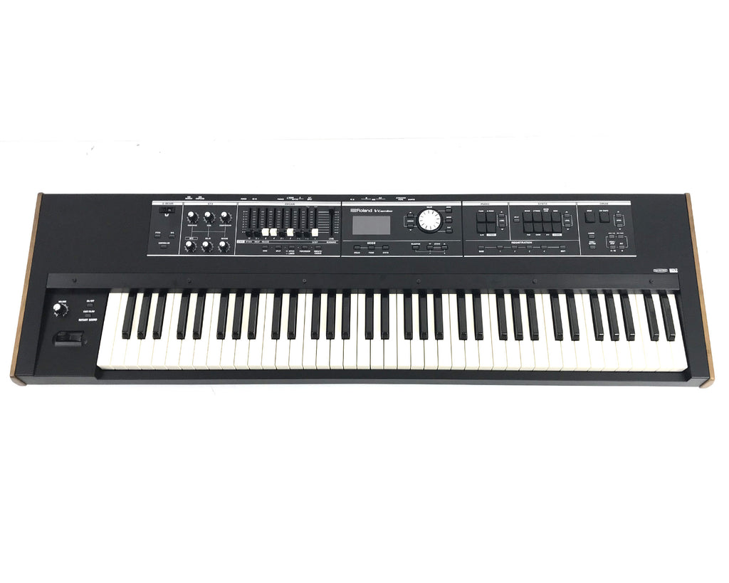 tastiera organo digitale roland vr730 usata vista frontale intera