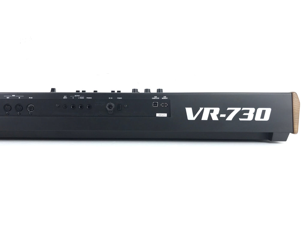 tastiera organo digitale roland vr730 usata vista connessioni
