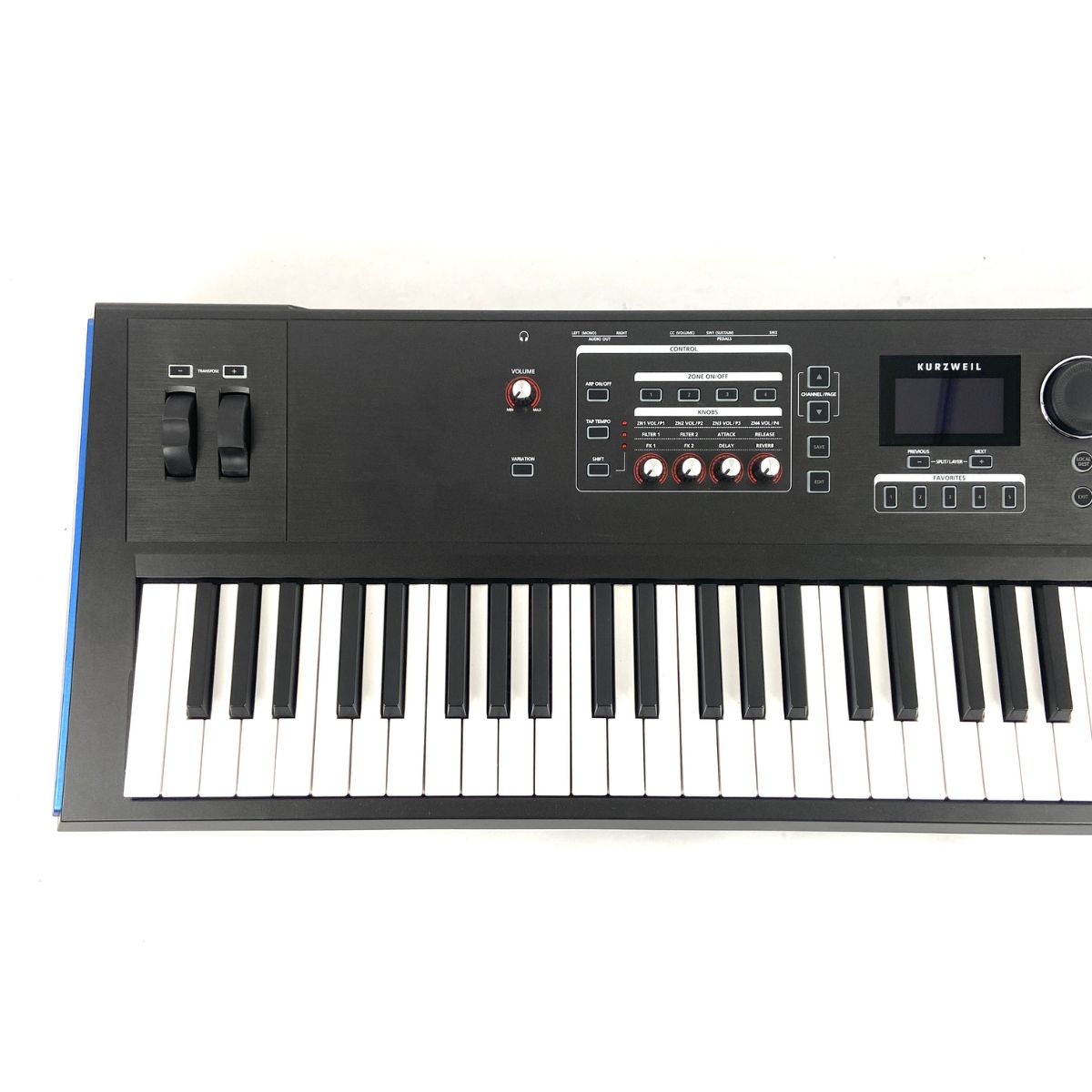 tastiera semipesata kurzweil sp6-7 usata vista frontale sx