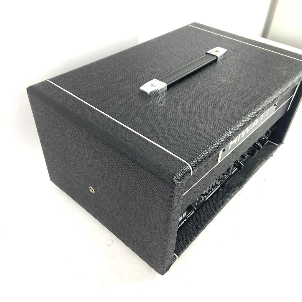 testata professionale per basso da 300W Hiwatt B300 HD usata vista laterale sx