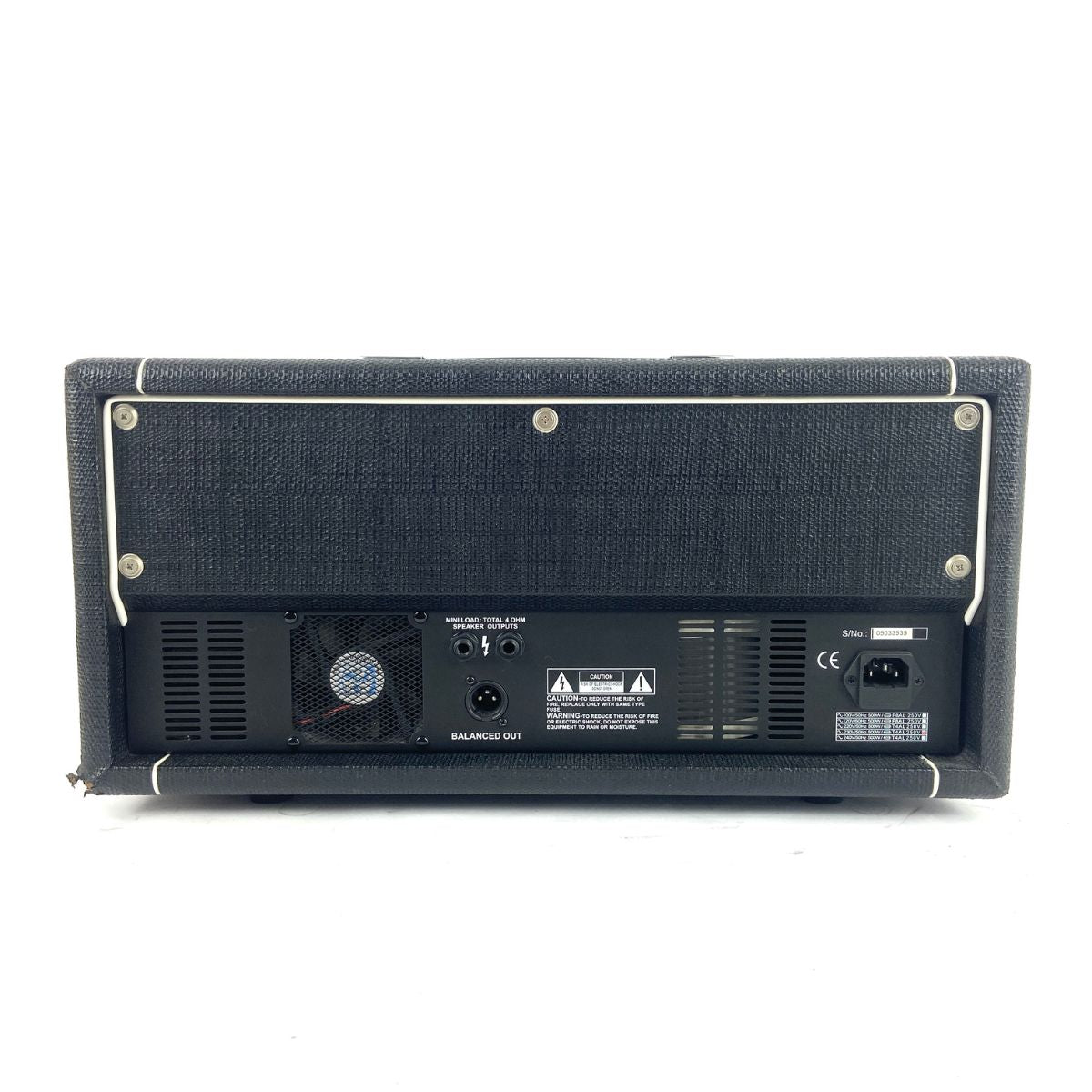 testata professionale per basso da 300W Hiwatt B300 HD usata vista del retro