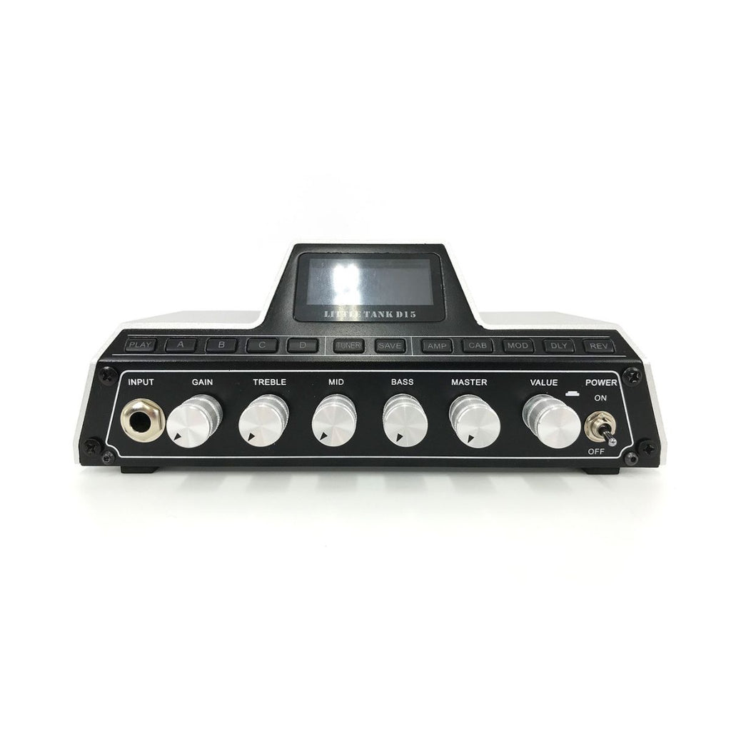 testata digitale per chitarra 15W mooer little tank d15 vista frontale