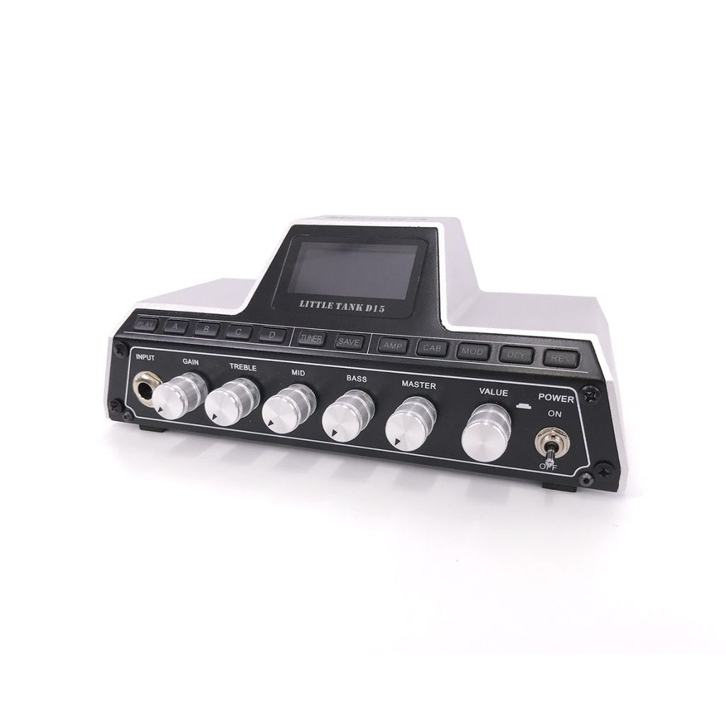 testata digitale per chitarra 15W mooer little tank d15 vista laterale