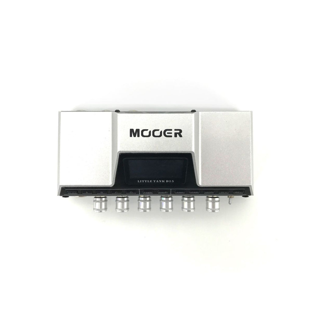 testata digitale per chitarra 15W mooer little tank d15 vista da sopra