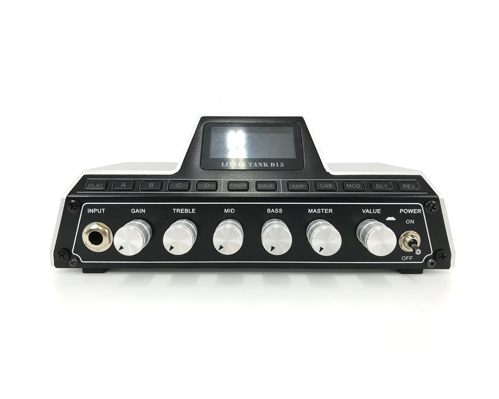 testata per chitarra mooer little tank d15 ex demo vista frontale