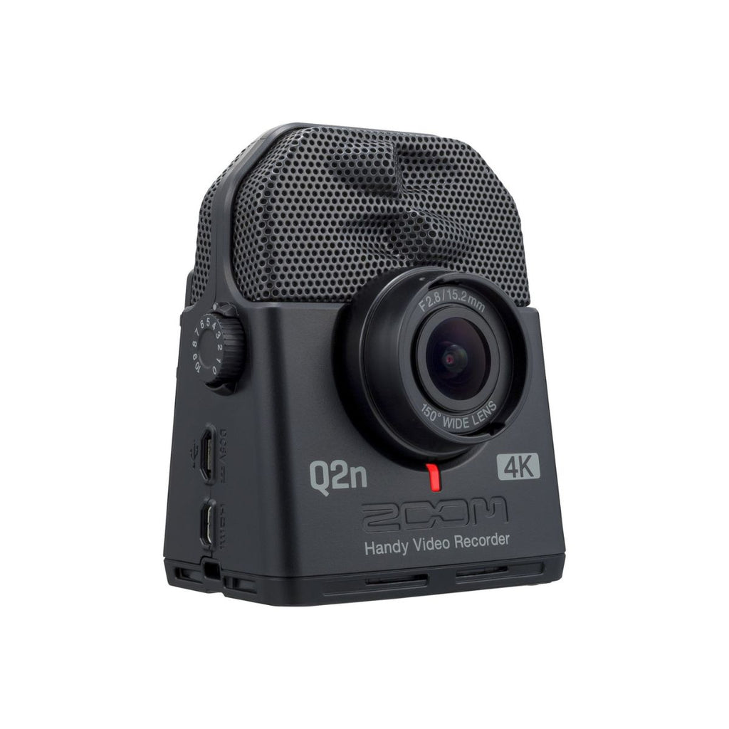 videocamera e registratore digitale zoom q2n-4k vista inclinata