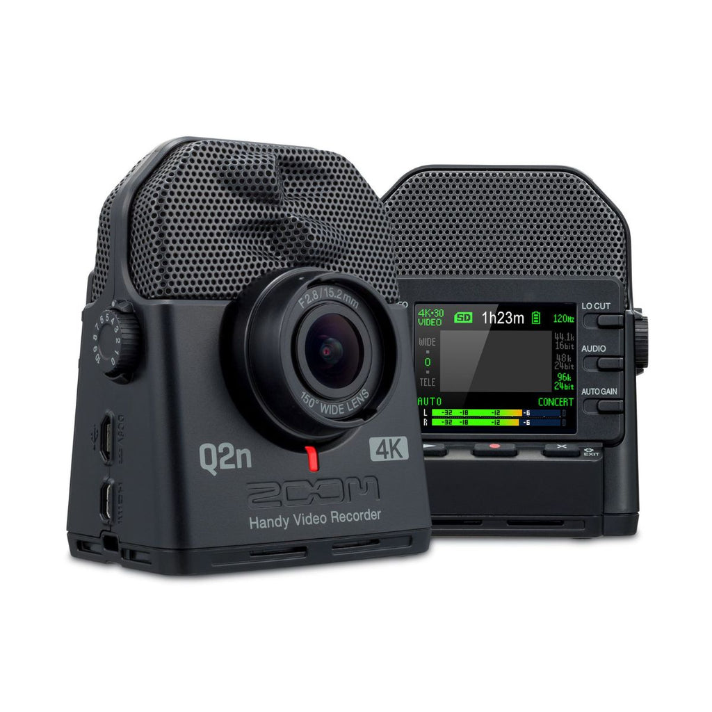 videocamera e registratore digitale zoom q2n-4k vista fronte/retro