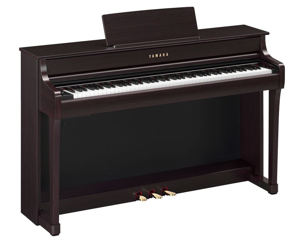 pianoforte digitale yamaha clp835R color palissandro con mobile vista frontale