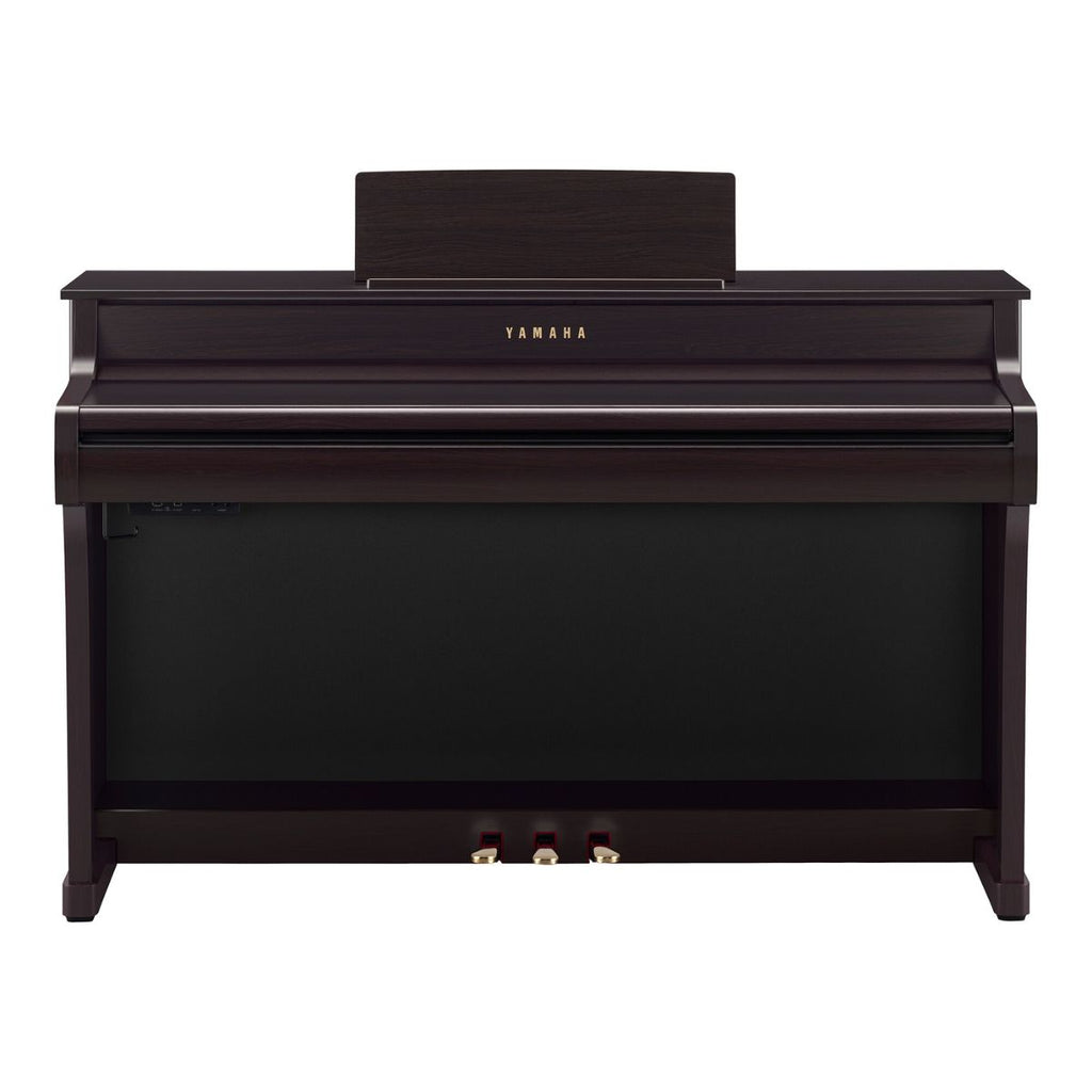 pianoforte digitale yamaha clp835R color palissandro con mobile vista frontale chiuso
